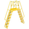 Vestil Yellow Steel 12-Step Alternating Crossover Ladder 110 X 127"