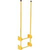 Vestil Yellow 2-Step Walk-Through Dock Ladder 1'