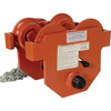 Vestil 1000 Lb Capacity Orange Push Eye Hand Trolley