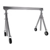 Vestil 1500 Lb Capacity Silver Aluminum Pneumatic Caster Gantry Crane 8' X 8'