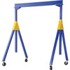 Vestil 2000 Lb Capacity Blue Steel Adjustable Knock Down Gantry Crane 20' X 16'