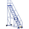 Vestil 50° Grip Strut 13-Step Rolling Warehouse Ladder 120.88"