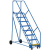 Vestil 50° Grip Strut 8-Step Rolling Warehouse Ladder 85.31"