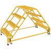 Vestil Grip Strut 4-Step Double Sided Portable Ladder 65.56 X 32.75"