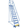 Vestil Perforated 12-Step Portable Warehouse Ladder 87.63 X 33.56"