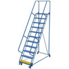 Vestil Perforated 11-Step Portable Warehouse Ladder 81.38 X 38.94"
