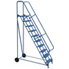 Vestil 58° Grip Strut 10-Step Roll-A-Fold Ladder 78.88 X 34.25"