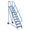 Vestil 50° Grip Strut 10-Step Roll-A-Fold Ladder 95.81 X 34.25"