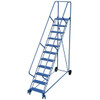 Vestil 50° Perforated 11-Step Roll-A-Fold Ladder 102.75 X 34.25"