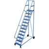 Vestil 58° Perforated 12-Step Roll-A-Fold Ladder 91 X 34.25"