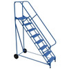 Vestil 50° Grip Strut 8-Step Roll-A-Fold Ladder 77 X 34.25"