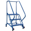 Vestil 50° Grip Strut 3-Step Tip-N-Roll Ladder 38.5 X 29.5"