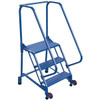 Vestil 58° Grip Strut 3-Step Tip-N-Roll Ladder 35.81 X 29.5"