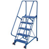 Vestil 58° Grip Strut 5-Step Tip-N-Roll Ladder 48.19 X 29.5"