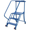 Vestil 50° Perforated 3-Step Tip-N-Roll Straddle Ladder 52.56 X 29.5"