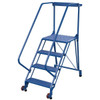 Vestil 50° Grip Strut 4-Step Tip-N-Roll Straddle Ladder 60.94 X 29.5"