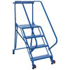 Vestil 50° Perforated 4-Step Tip-N-Roll Straddle Ladder 60.94 X 29.5"