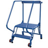 Vestil 58° Perforated 2-Step Tip-N-Roll Straddle Ladder 44.19 X 29.5"