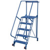 Vestil 58° Perforated 5-Step Tip-N-Roll Straddle Ladder 62 X 29.5"