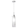 Globe Electric Sydney 1 Light Polished Chrome Clear Glass Hanging Pendant 64023