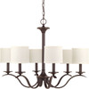 Progress Lighting Inspire 6-Light Indoor Chandelier (Linen) P4739-20