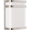 Progress Lighting Led Valera Brushed Nickel One-Light Wall Lantern