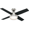 Hunter Dempsey 44 In. 4-Blade LED Ceiling Fan W/ Light (Brushed Nickel)