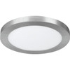 FEIT 13 In. 15 Watt Color Selectable Nickel Round Flat Panel LED Fixture