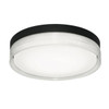 AFX Tribeca 16 In. LED Flush Mount Black 120v, 30/35/40k
