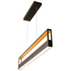 AFX Echo 45 In. LED Linear Pendant Fixture Black/Gold 120-277v, 30/35/40k