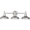 Design House Kimball 31 In. 3-Light  Bath Vanity Fixture Textured Galvanized Paint