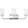 Cordelia Lighting 24.5 In. 3-Light Incandescent Bath Vanity Fixture