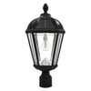 Gama Sonic Royal Bulb Solar Lamp 3 Inch Fitter Mount, 2700k, Black Finish