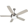 Craftmade Helios 52 In. 5-Blade Halogen Ceiling Fan With Light (Silver)