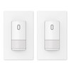 Maintenance Warehouse Single-Pole Motion-Activated Infrared Occupancy Sensor Light Switch With Wall Plate In White