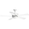 Progress Lighting Harranvale 54 In. 5-Blade LED Ceiling Fan W/ Light (White)