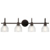 Kichler Avery 33.25 In. 4-Light Led Bath Vanity Fixture (Bronze)
