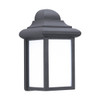 Generation Lighting Mulberry Hill 8.75 In. 1-Light Outdoor Lantern (Black/White)
