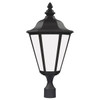 Generation Lighting Brentwood 13 X 25.7 In. 1-Light Outdoor Lantern (Black)
