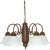 Satco Nuvo Brentwood 5-Light Indoor Chandelier (Old Bronze)