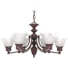 Satco Nuvo Empire 6-Light Chain Indoor Chandelier