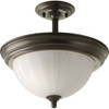 Progress Lighting Melon 2-Light Fluorescent Flush Mount Light