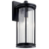 Kichler Barras 16 In. 1-Light Outdoor Wall Sconce (Black)