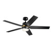 Kichler Maeve 52 In. 5-Blade Led Ceiling Fan W/ Light (Black)