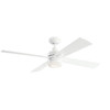 Kichler Lija 52 In. 4-Blade Led Ceiling Fan W/ Light (White)