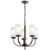 Kichler 18.5 In. Kennewick 5-Light Indoor Chandelier (Olde Bronze/Satin Etched)
