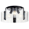 Kichler 42955bk Thoreau Semi-Flush Mount Light