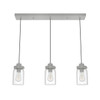 Hunter Devon Park 3-Light Pendant Fixture (B. Nickel)