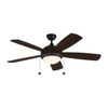 Generation Lighting Discus Classic 52 In. 5-Blade Led Ceiling Fan W/ Light (Bronze)
