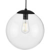 Progress Lighting Atwell 12 In. 1-Light Pendant Fixture (Matte Black)